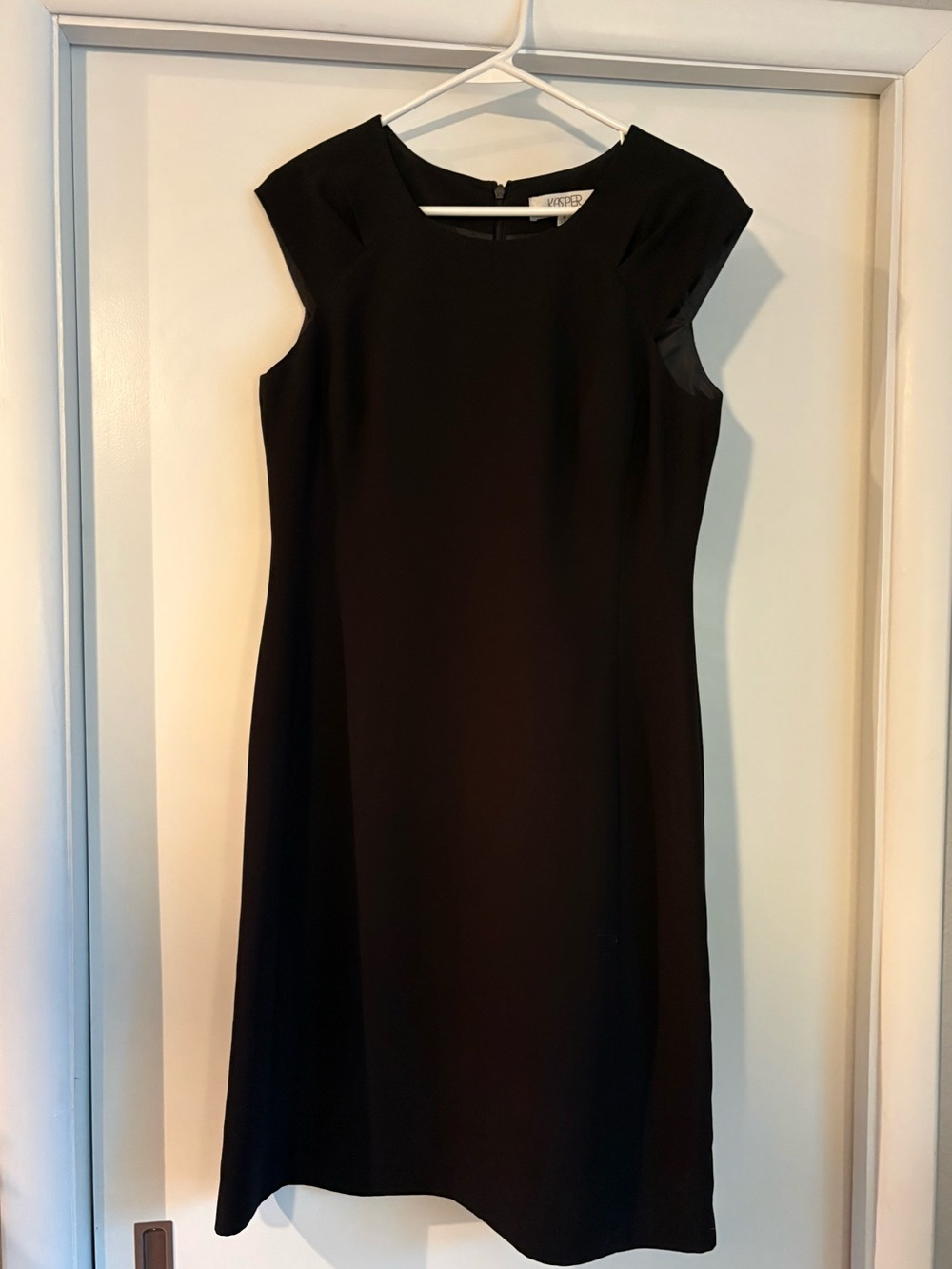 Classic Black Sleeveless Shift Dress